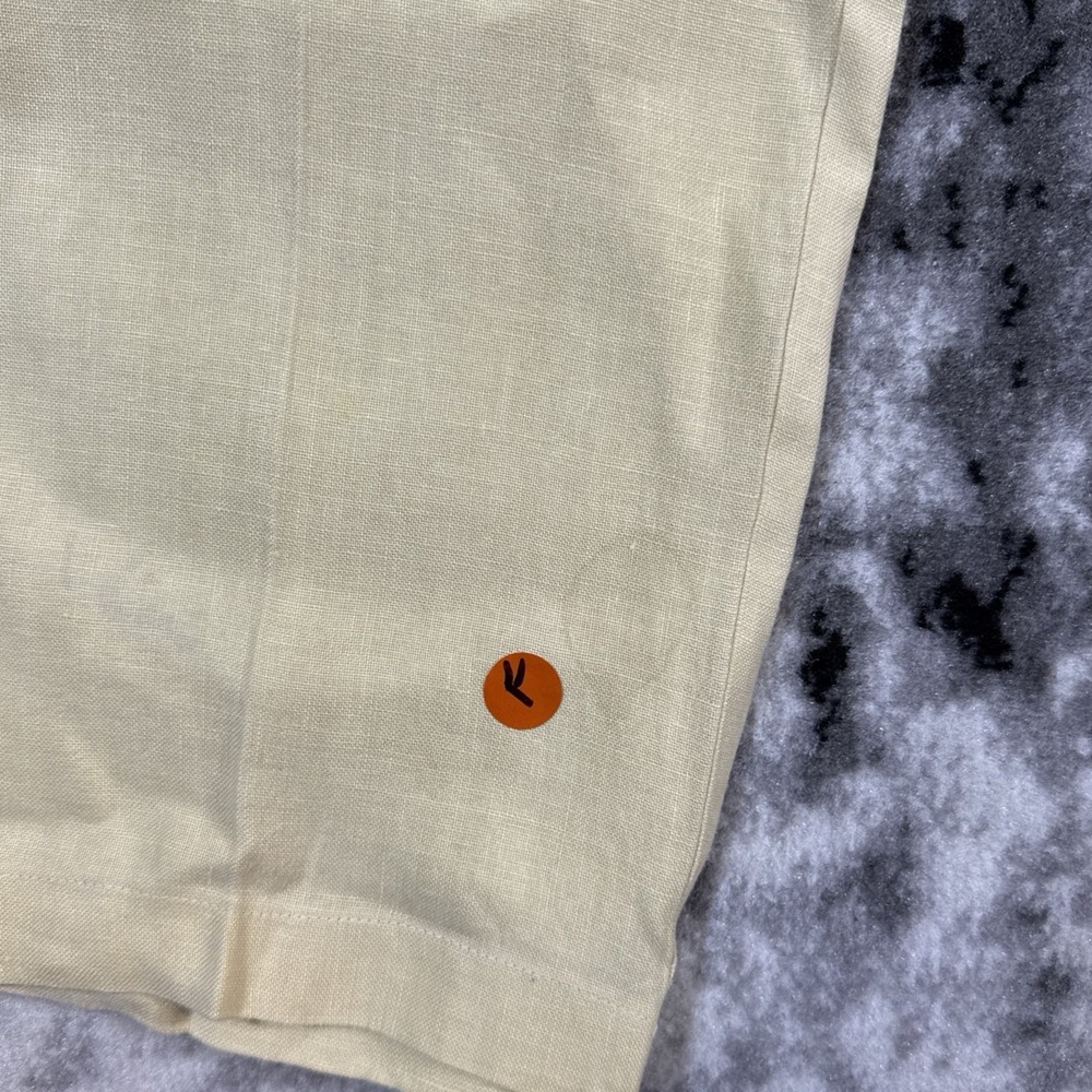 Ralph Ralph Lauren Pants Mens Size 36x25.5 Linen Woven Pale‎ Yellow Comfort - Picture 5 of 14